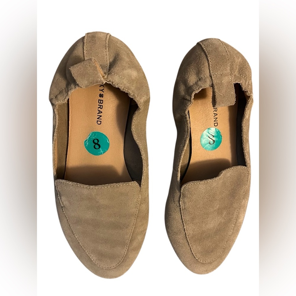 Lucky Brand Tan Suede Loafers - Picture 3 of 8